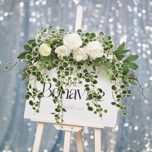 Fake Rose Flower, 6 pcs Artificial White Silk Flower Picks, Real Touch Flowers Bouquet Arrangement for Table Centerpieces, Wedding Home Office Kitchen Décor in Saudi Arabia