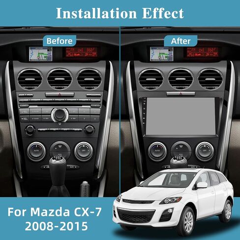 [2+64G] راديو السيارة NHOPEEW Android 13 لسيارة Mazda CX-7 2008-2015 - Carplay اللاسلكي وAndroid Auto - ستيريو سيارة بشاشة لمس 9 بوصة مع 28 سمة UI/GPS Navi/WiFi/SWC + كاميرا احتياطية AHD in Saudi Arabia