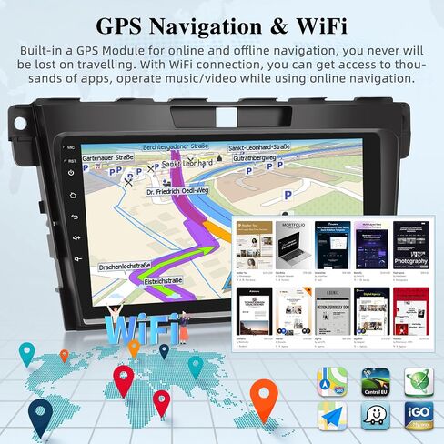 [2+64G] راديو السيارة NHOPEEW Android 13 لسيارة Mazda CX-7 2008-2015 - Carplay اللاسلكي وAndroid Auto - ستيريو سيارة بشاشة لمس 9 بوصة مع 28 سمة UI/GPS Navi/WiFi/SWC + كاميرا احتياطية AHD in Saudi Arabia