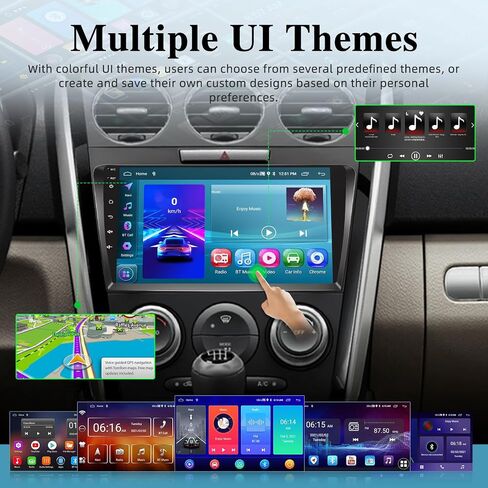[2+64G] راديو السيارة NHOPEEW Android 13 لسيارة Mazda CX-7 2008-2015 - Carplay اللاسلكي وAndroid Auto - ستيريو سيارة بشاشة لمس 9 بوصة مع 28 سمة UI/GPS Navi/WiFi/SWC + كاميرا احتياطية AHD in Saudi Arabia