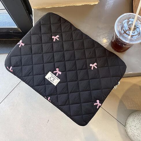 حافظة لجهاز iPad Pro 11 Air 4 10.2 Tab مقاس 9-11 بوصة حقيبة واقية لطيفة بعقدة على شكل فيونكة مبطنة منتفخة حقيبة كمبيوتر محمول in Kuwait