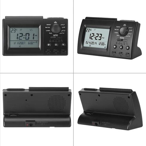 ساعة صلاة للمسلمين من Sheens، منبه رقمي للصلاة الإسلامية أذان إسلام بدون بطارية ساعة منبه للصلاة الإسلامية الإسلامية HA-3006 in Kuwait