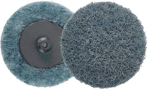 Weiler 51531 2" Non-Woven Surface Conditioning Disc, Plastic Button Style, AO - Medium (Pack of 50), Maroon in Saudi Arabia