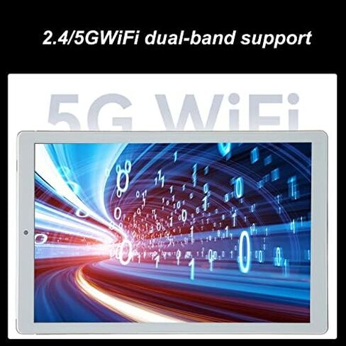 تابلت 10 بوصة - 6 جيجا 128 جيجا رام، شاشة لمس 2560x1600 IPS 2.4 جيجا 5 جيجا واي فاي تابلت مع مكبرات صوت مزدوجة 8 كور وحدة المعالجة المركزية للاتصال مع كاميرا مزدوجة 5 ميجابكسل 8 ميجابكسل لـ 11، فضي in Saudi Arabia