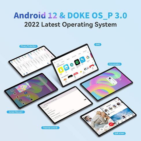 تابلت بلاك فيو أندرويد 12، 10.1 بوصة مع تاب 7 واي فاي، ذاكرة وصول عشوائي 5 جيجابايت، 64 جيجابايت ذاكرة تخزين داخلية مع توسيع 1 تيرابايت، بطارية 6580 مللي أمبير في الساعة، شاشة لمس IPS HD+، تابلت 5 ميجابكسل معتمد من Google GMS للأطفال، رمادي in Kuwait