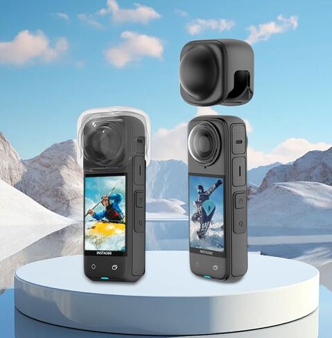 O'woda Lens Cover for Insta360 X4, Silicone Lens Cap Camera Gimbal Protector Compatible with Insta360 X4 Accessories in Saudi Arabia