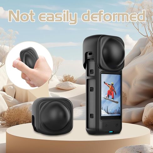 O'woda Lens Cover for Insta360 X4, Silicone Lens Cap Camera Gimbal Protector Compatible with Insta360 X4 Accessories in Saudi Arabia