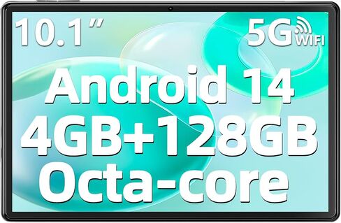 SGIN 10.1 Inch Tablet Android 14, 4GB(4+4) RAM 128GB ROM Tablets Octa-Core(2.0Ghz) with 1280 * 800 HD IPS Screen, 2MP+8MP Camera, 6000mAh, WiFi, Bluetooth 5.0 in Saudi Arabia