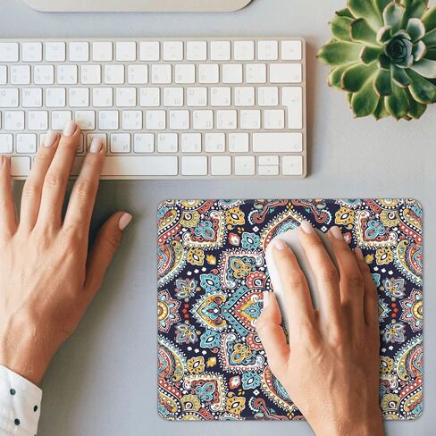 Aka Mouse Pad with Stitched Edge,Personalized Mouse Pads with Non-Slip Rubber Base,Mouse Mat for Laptop Computer Office Gaming Working 8.3 X 10.3 in in Saudi Arabia