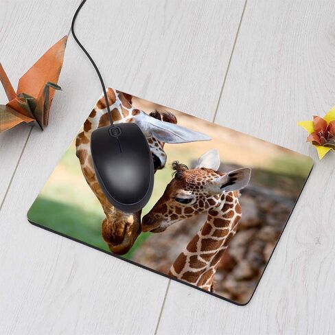 Raccoon Rectangle Gaming Mousepad Lovely Raccoon Whild Animal Mouse Pad Mouse Mat for Computer Desk Laptop Office 9.5 X 7.9 Inch Non-Slip Rubber in Saudi Arabia