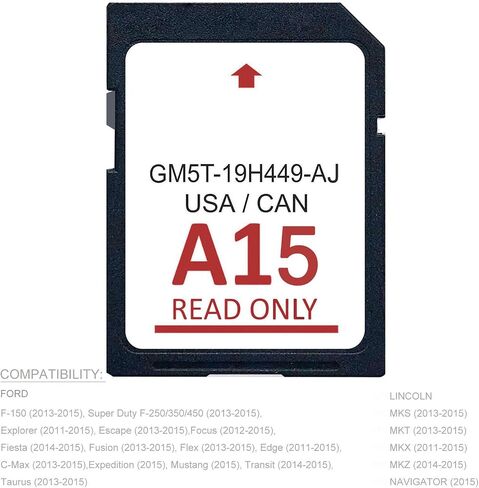 إصدار جديد 2024 للملاحة ونظام تحديد المواقع (GPS) خريطة مثبتة مسبقًا تناسب بطاقة Ford Lincoln Navigation SD GM5T-19H449-AJ in Saudi Arabia
