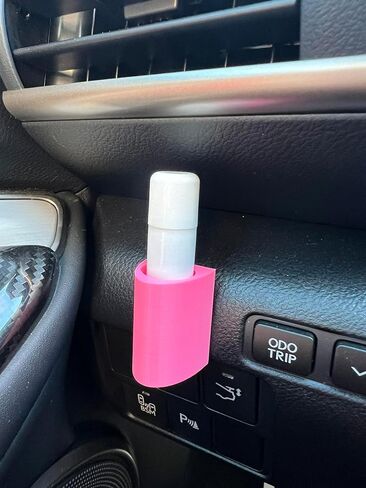 حامل مرطب الشفاه الرائع | يناسب Chapstick & Burt's Bees للسيارات وسيارات الدفع الرباعي والشاحنات - ملحق السيارة (أسود) in Saudi Arabia