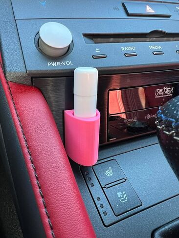 حامل مرطب الشفاه الرائع | يناسب Chapstick & Burt's Bees للسيارات وسيارات الدفع الرباعي والشاحنات - ملحق السيارة (أسود) in Saudi Arabia