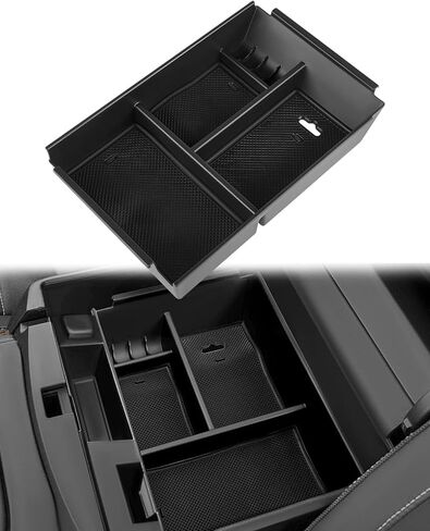 Center Console Armrest Organizer Tray fits 09-14 for Ford For F-150 Lid Armrest Organizer Black in Saudi Arabia