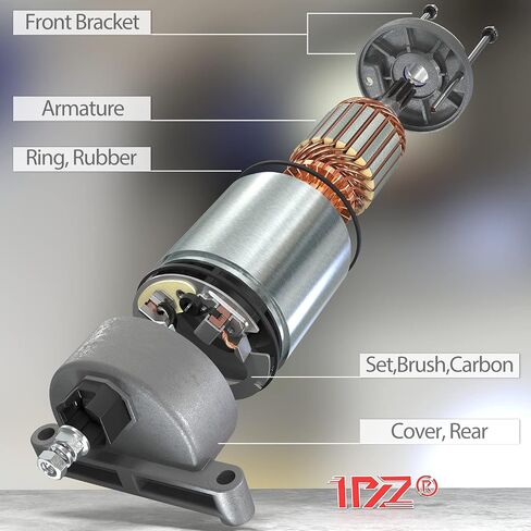 1PZ SR1-K07 Starter Motor Replacement for Yamaha Grizzly 550 700 YFM550 Kodiak 700 YFM700 28P-81890-00-00 28P-81890-01-00 in Saudi Arabia