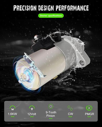 SCITOO Starters Starter New Compatible for Honda CR-V 2002 2003 2004 2005 2006 2.4L L4 31200PPA-A02 SM612-06-3M 17844N 17844 in Saudi Arabia