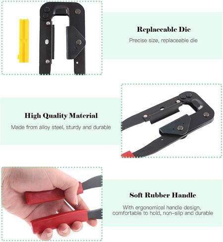 Keadic 49 Pieces FC-10 16 20 26 Pin Female Header IDC Cable Connector 2.54mm Pitch with IDC Crimp Tool, for Flat Ribbon Cable and IDC Connectors in Saudi Arabia