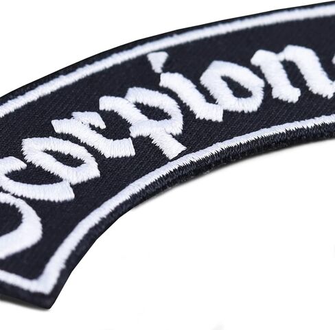 Scorpions Sew on Patch - Rock Band Iron on Patches Punk Patches for Rockers, Heavy Metal Fans, Punk Fans, Bikers | Popular Applique for Rock and Roll Costume and Clothing - 3.54x1.57 in in Saudi Arabia