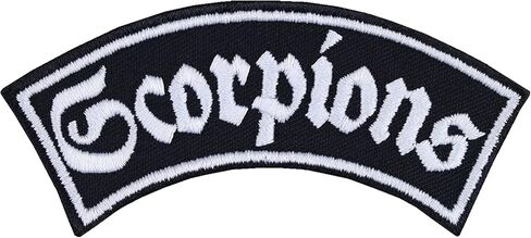 Scorpions Sew on Patch - Rock Band Iron on Patches Punk Patches for Rockers, Heavy Metal Fans, Punk Fans, Bikers | Popular Applique for Rock and Roll Costume and Clothing - 3.54x1.57 in in Saudi Arabia