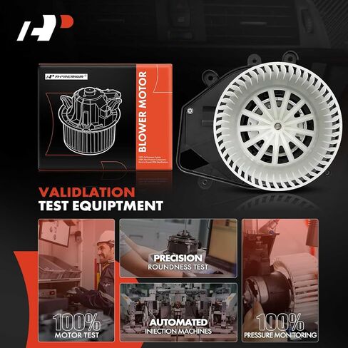 مجموعة محرك منفاخ سخان HVAC A-Premium متوافقة مع سيارات Audi وVolkswagen - A4/A4 Quattro 1997-2001، S4 2000-2002، Passat 1998-2005 - الجانب الأمامي، استبدال # 8D1820021A، 8D1820021C in Saudi Arabia