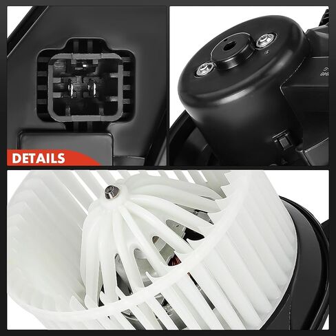مجموعة محرك منفاخ سخان HVAC A-Premium متوافقة مع سيارات Audi وVolkswagen - A4/A4 Quattro 1997-2001، S4 2000-2002، Passat 1998-2005 - الجانب الأمامي، استبدال # 8D1820021A، 8D1820021C in Saudi Arabia