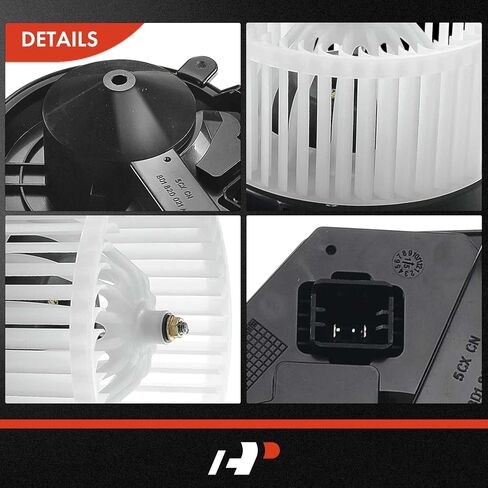 مجموعة محرك منفاخ سخان HVAC A-Premium متوافقة مع سيارات Audi وVolkswagen - A4/A4 Quattro 1997-2001، S4 2000-2002، Passat 1998-2005 - الجانب الأمامي، استبدال # 8D1820021A، 8D1820021C in Saudi Arabia