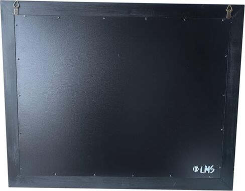 تقويم سبورة شهري كبير للجدار مع خطافات | 24 بوصة × 30 بوصة | أبيض | إطار خشبي ريفي | تقويم سبورة الطباشير للجدار الكبير | يتضمن قلم التحديد والحامل | سبورة تقويم شهرية للحائط in Kuwait