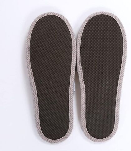 SUSYBAO Spa Slippers portable Knitted Cotton Travel Slippers Foldable House Shoes Non-Slip Closed Toe Slippers with Storage Pouch Machine Washable Slippers for Home Hotel Guest Airplane, Free Size in Saudi Arabia