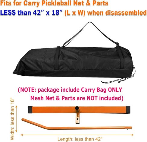 Cosmos Pickleball Net Storage Bag Pickle Ball Equipment Carry Bag Badminton Net Case Boundary Line Carrying Bag for Game Equipment Accessories Storage in Driveway Backyard (Mesh Net NOT Included) in Saudi Arabia