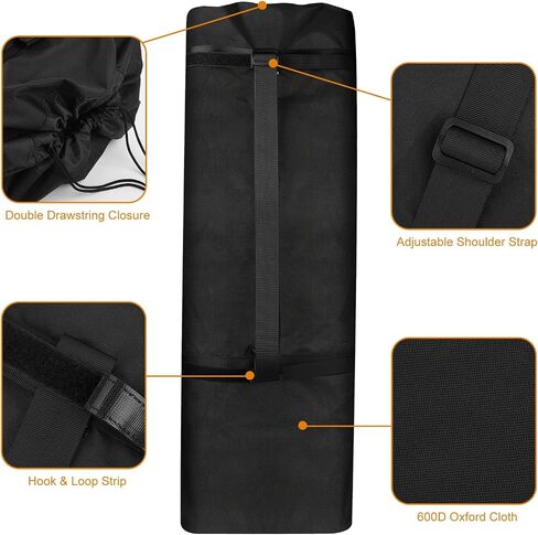 Cosmos Pickleball Net Storage Bag Pickle Ball Equipment Carry Bag Badminton Net Case Boundary Line Carrying Bag for Game Equipment Accessories Storage in Driveway Backyard (Mesh Net NOT Included) in Saudi Arabia