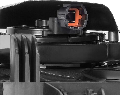 DNA MOTORING OEM-RF-0231 مجموعة مروحة تبريد الرادياتير على طراز المصنع كفاءة تبريد محسنة للاستبدال المباشر [متوافق مع 2002-2006 Sentra 2.5L] أسود in Saudi Arabia