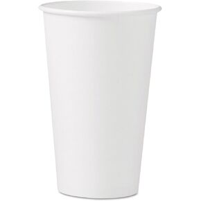 Solo Foodservice 316W 16 Oz. White Paper Hot Cup noHandle Singlepoly (1000-Pack)