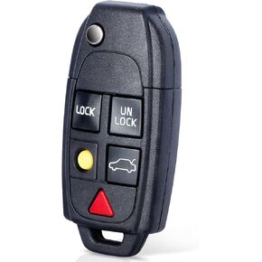 Modified Flip Floding Remote Key Shell for S60 S70 S80 S90 V70 Case FOB 4+1 Button