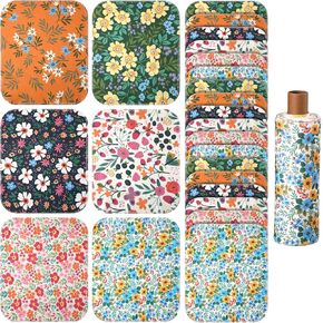 Redbaker 30 Pcs Reusable Paper Towel Paperless Towel with Cardboard Roll Reusable Cloth Paper Towel for Kitchen Washable Napkins Fit on All Holder Towel Roll Home Household Clean (Solid,10 x 10 in)