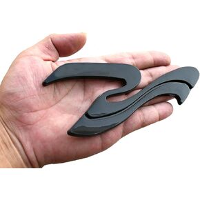 1x New SR Wave Logo 3D Badge Emblem Replacement for SEA RAY SEARAY Part Nameplate 205575 SR (Chome)