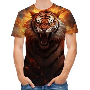 Men's Tees-Soft Fitted Cool Design Graphic T Shirt