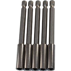 1/4 Inch Bit Holder Strong Magnetic Drill Bit Extension Holder,Hex Shank Quick Release Bar Socket Screwdriver Bit Holder 4 inch Long