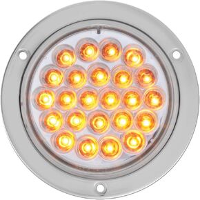 Grand General 78271BP Pearl Amber 4" 24 LED Sealed Light with Clear Lens