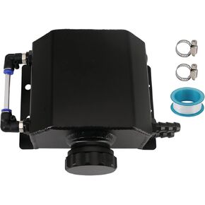 Dokili Coolant Radiator Overflow Tank Reservoir Expansion Catch Can 1 L Universal Black
