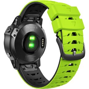 for Garmin Fenix 5/5 Plus, Fenix 6/6 Pro, Fenix 7, Forerunner 935/945, Instinct/Approach S62, 22mm Soft Silicone Watch Band Replacement