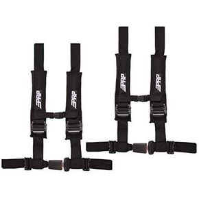 PRP Harnesses 2" 4 Point 2 Pack (Black)