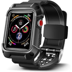 OCYCLONE Compatible for Apple Watch Band Series 8 7 SE 6 5 4 3 2 1, Watch Band with Case Fit with Apple Watch 38mm 40mm 41mm 42mm 44mm 45mm for Sport Style Men Women in Kuwait