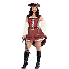 Amscan Castaway Pirate Costume Set (1 Pc.) - Authentic Design - Perfect for Parties & Halloween