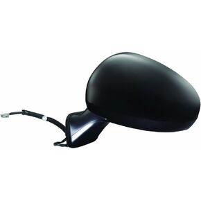 Fit System - 63583H Passenger Side Mirror for Acura TL, Black PTM, w/Turn Signal & Memory, Blue Lens, Foldaway, Heated Power