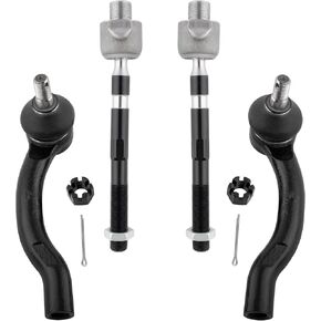 BOXI (Set of 4) Front Inner & Outer Tie Rod Ends Set fit for Nissan Frontier 2005-2019 / for Nissan Pathfinder 2005-2012 / for Nissan Xterra 2005-2015 / Replaces ES800048 ES800108 EV800106