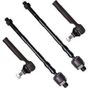SCITOO 4pcs Front Suspension Kit Inner Outer Tie Rod End fit 2005-2009 for Subaru Legacy Outback ES3712 EV800051
