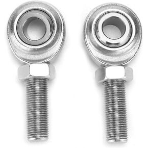 Rod End Heim Joint, Pack of 2 Metal CMR‑8 Rod End Heim Joint 1/2in 1/2in‑20 RH Thread Male Heim Joint Universal for Car Motorcycle ATV Ship Power Tools Automation Equipment