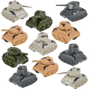 ArtCreativity Mini Pullback Tanks (Pack of 24) Fun Army Toys, Military Vehicles with Pullback Mechanism, Birthday Army Party Favors for Boys and Girls, Goodie Bag Fillers