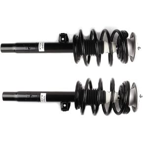 AUTOMUTO Front Pair Complete Struts Spring Assembly Shock Absorber Compatible with 01-05 for BMW 320i, 2000 for BMW 323Ci, 99-00 for BMW 323i, 01-06 for BMW 325Ci, 01-05 for BMW 325i - 171582 171581