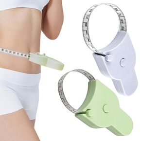 2pcs Tape Measure for Body Measurements,Automatic Telescopic Tape Measure, to Body Measurement and Weight Loss Accurate Body Tape Measure for Tailor, Sewing, Fitness, Handcrafts, Clothes